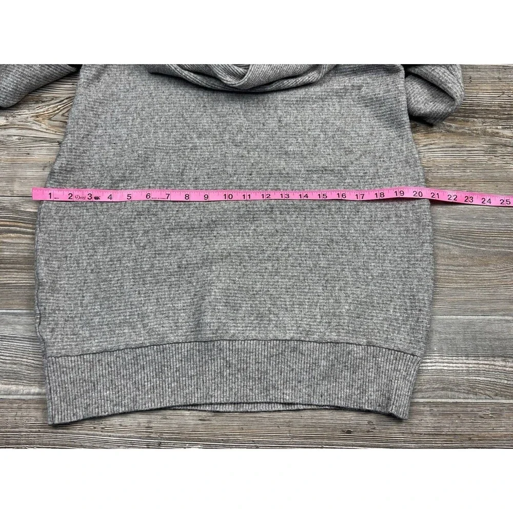 Seraphine Maternity Sweater Grey Knit Cowl Neck MED Soft‎ Cozy Warm Winter Chic - Picture 11 of 14
